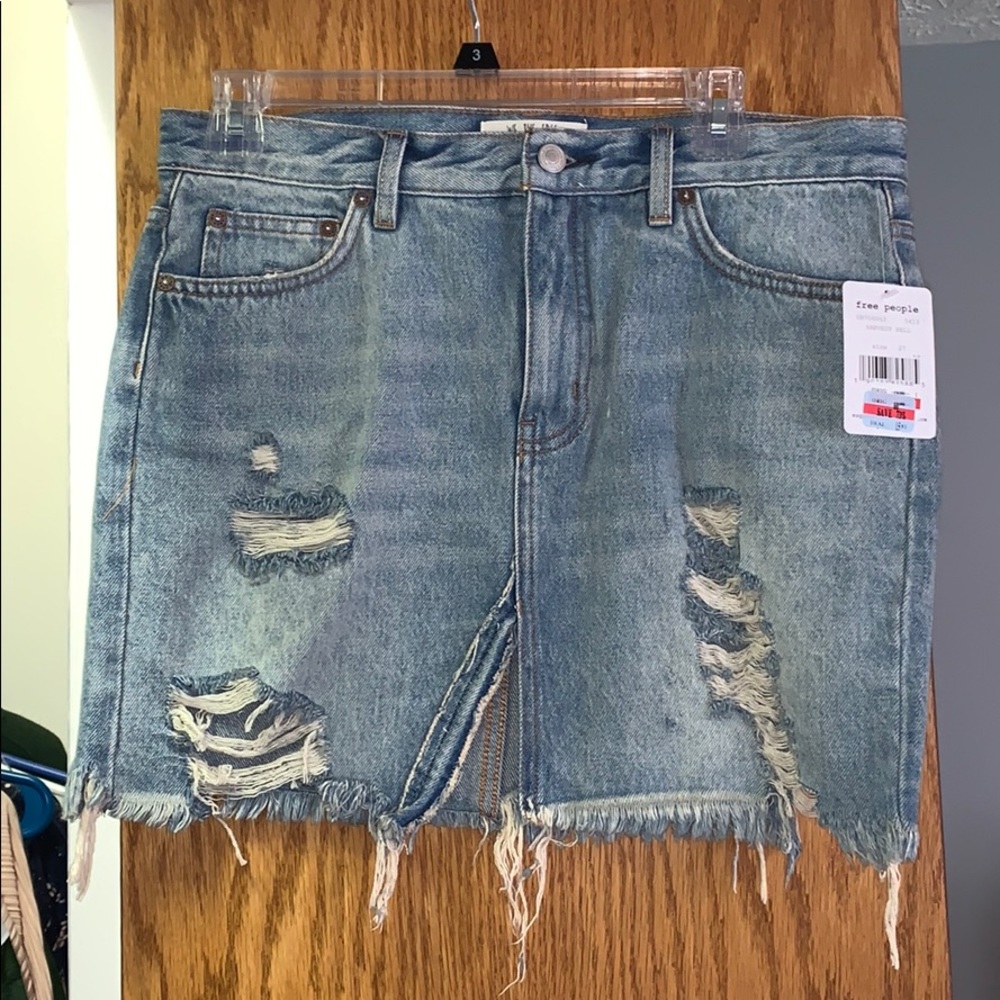 Free People Denim Skirt